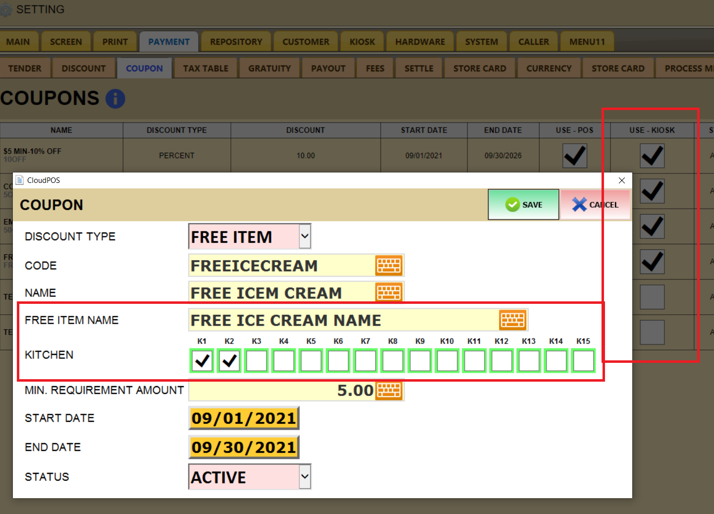 System Menu